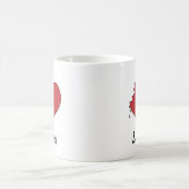 Iハートのゾンビのマグ コーヒーマグカップ (中央)