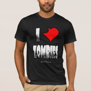 Iハートのゾンビの暗闇のTシャツ Tシャツ