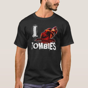 Iハートのゾンビ-黒か白 Tシャツ