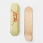 Iハートのダックスフント スケートボード (正面)