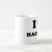 Iハートのハッカー コーヒーマグカップ (中央)