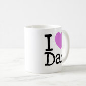 Iハートのパパ コーヒーマグカップ (正面右)