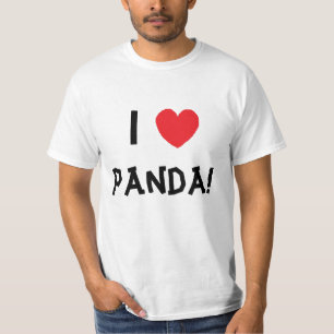 Iハートのパンダのティー! 2 Tシャツ