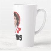 Iハートのパーソナライズされた写真 カフェラテマグ (右)