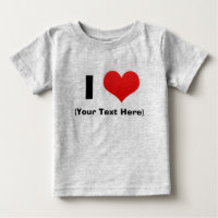 IハートのパーソナライズなTシャツ
