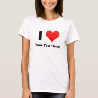 IハートのパーソナライズなTシャツ
