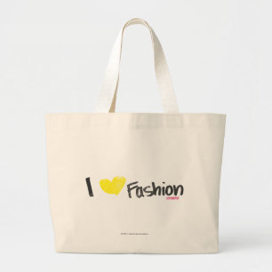 Iハートのファッションのピンク ラージトートバッグ