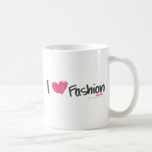 Iハートのファッションのマゼンタ コーヒーマグカップ