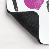 Iハートのファッションの水 マウスパッド (コーナー)