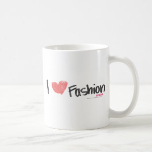 Iハートのファッションの紫色 コーヒーマグカップ