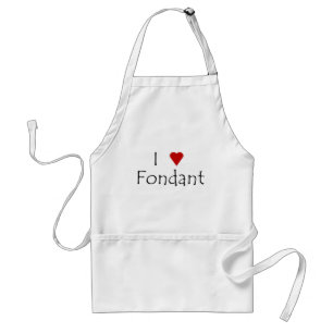 Iハートのフォンダンのエプロン スタンダードエプロン