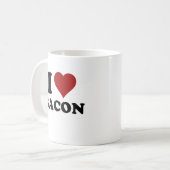 Iハートのベーコン コーヒーマグカップ (正面左)