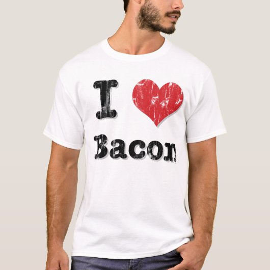 Iハートのベーコン Tシャツ (正面)