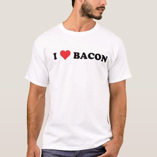 Iハートのベーコン Tシャツ (正面)