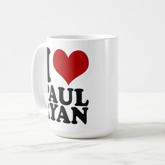 Iハートのポールライアンの2012年のコーヒー茶マグ コーヒーマグカップ (正面左)