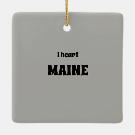 Iハートのメインのオーナメント セラミックオーナメント (裏面)