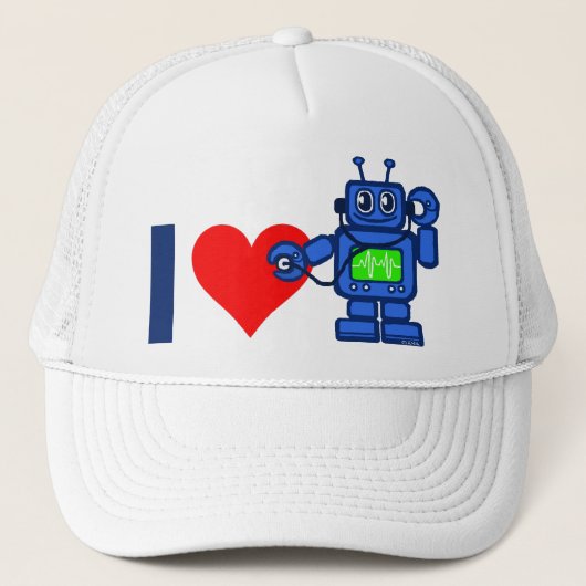 Iハートのロボット キャップ (正面)