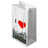 Iハートのロンドンの単語の芸術 スモールペーパーバッグ