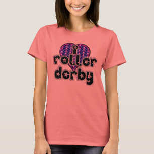 Iハートのローラーダービー Tシャツ