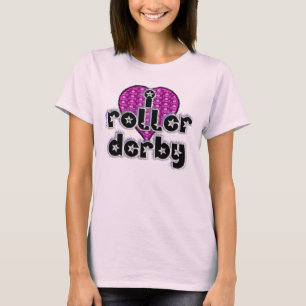 Iハートのローラーダービー Tシャツ