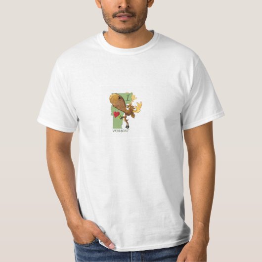IハートのヴァーモントのTシャツ Tシャツ (正面)
