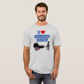 Iハートの人力車の競争 Tシャツ (正面フル)
