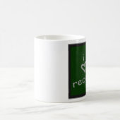 Iハートの休憩の黒板 コーヒーマグカップ (中央)