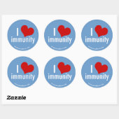 Iハートの免除のステッカー ラウンドシール (シート)