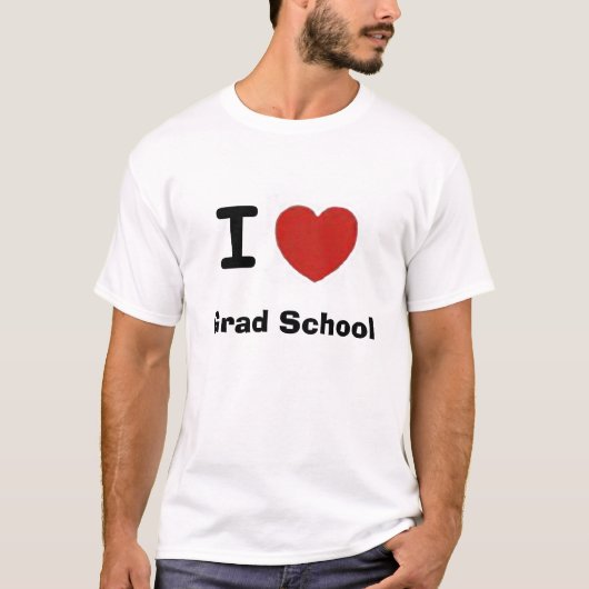 Iハートの卒業生の学校 Tシャツ (正面)