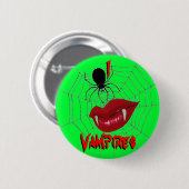 Iハートの吸血鬼{ライムグリーン} 缶バッジ (正面&裏面)