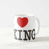 Iハートの外枠 コーヒーマグカップ (正面右)