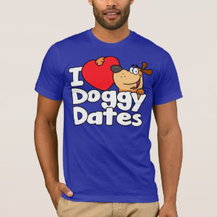Iハートの小犬の日付 Tシャツ