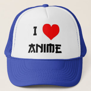 Iハートの日本製アニメのトラック運転手の帽子 キャップ