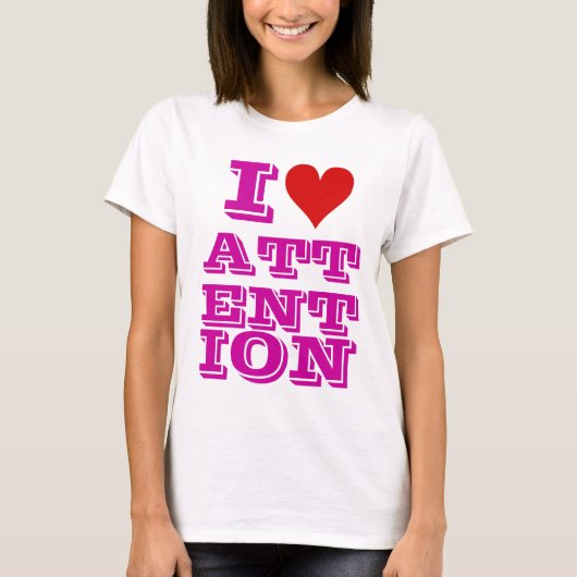 Iハートの注意のTシャツ Tシャツ (正面)