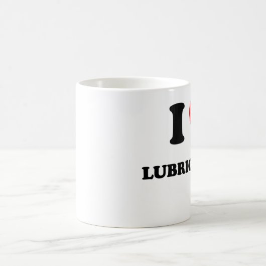 Iハートの潤滑 コーヒーマグカップ (中央)