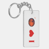 Iハートの火星Keychain キーホルダー (正面左)