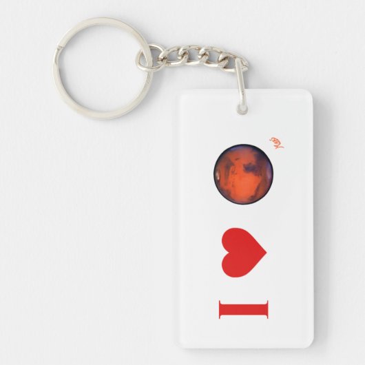 Iハートの火星Keychain キーホルダー (正面)