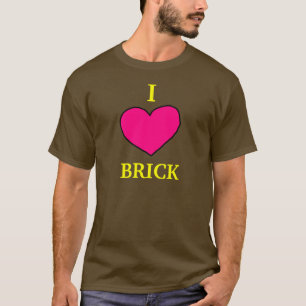 Iハートの煉瓦Tシャツ Tシャツ
