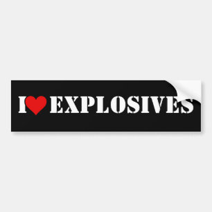 Iハートの爆薬 バンパーステッカー