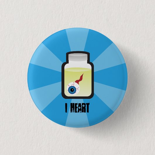 Iハートの眼球 缶バッジ (正面)