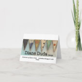 Iハートの秋-空白のなNotecards カード (裏面)