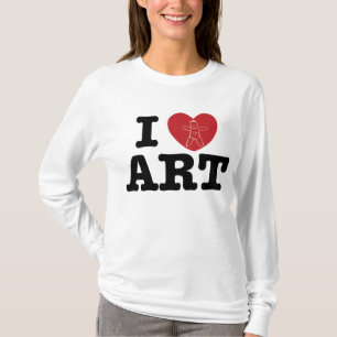 Iハートの芸術 Tシャツ