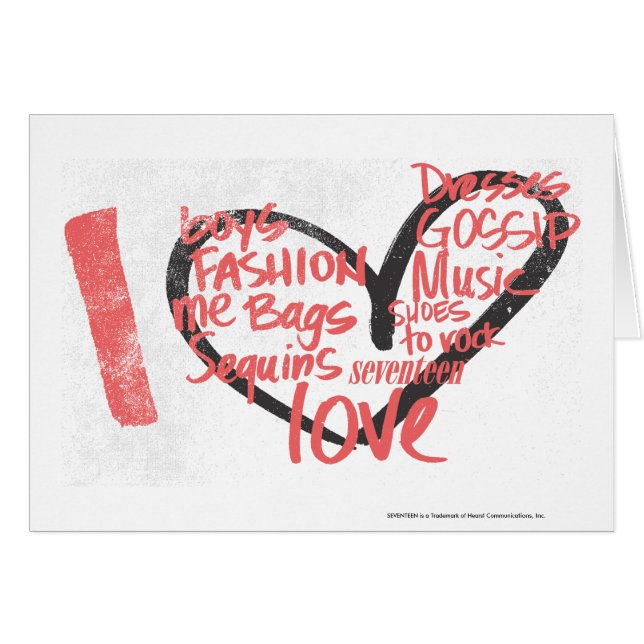 Iハートの落書きのピンク (正面横)