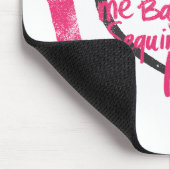 Iハートの落書きのマゼンタ マウスパッド (コーナー)