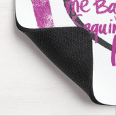 Iハートの落書きの紫色 マウスパッド (コーナー)