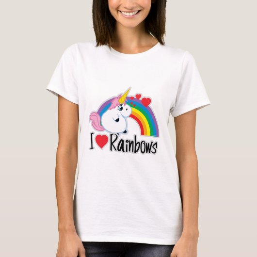 Iハートの虹 Tシャツ (正面)