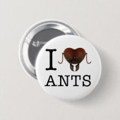 Iハートの蟻ボタン 缶バッジ (正面&裏面)
