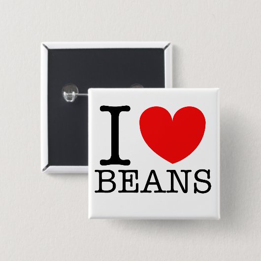 Iハートの豆 缶バッジ (正面&裏面)