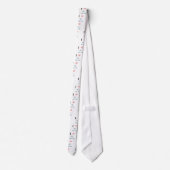 Iハートの雪男のかわいい漫画の雪モンスター ネクタイ (裏面)