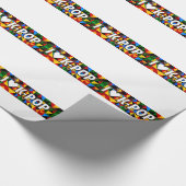 Iハートの韓国人の破裂音 ラッピングペーパー (角)